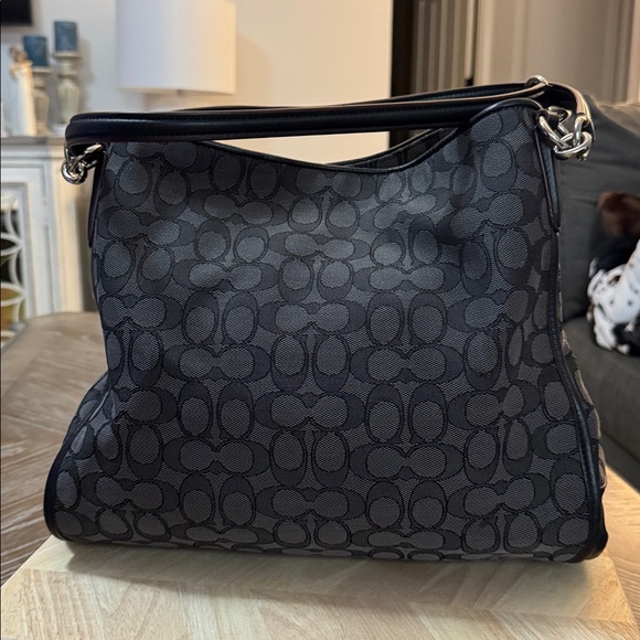 Coach Phoebe Signature black canvas and leather three-compartment Bag - Picture 3 of 16